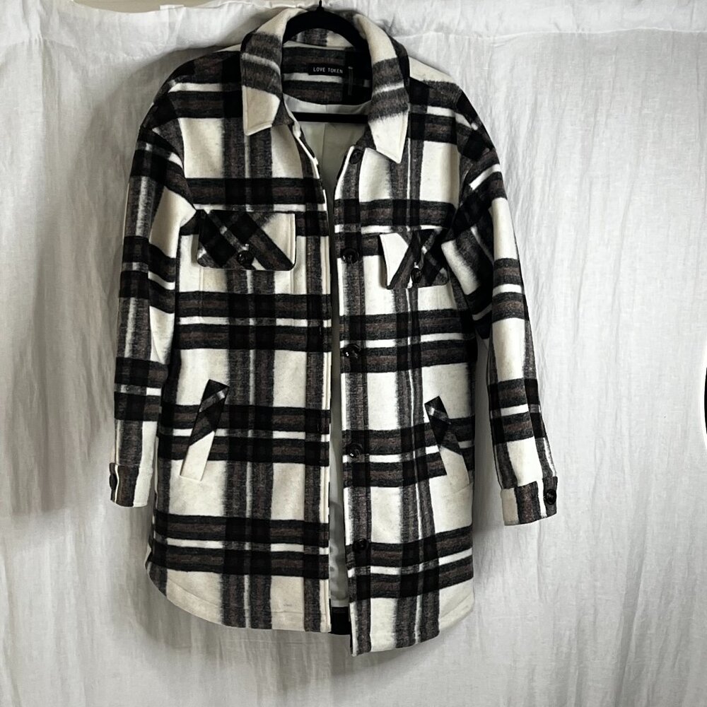 Love Token Size S Flannel Jacket